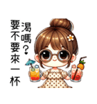 『夏はこんなに崩れて可愛い』（個別スタンプ：6）