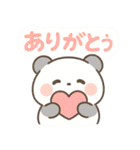 ふんわりパステル＊もふパンダ（個別スタンプ：4）