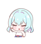 青いヘビ族シーラの一日（個別スタンプ：19）