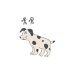 私はただのツイてない犬です。01（個別スタンプ：3）