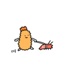 動くしょぼいエビフライ（個別スタンプ：1）