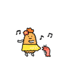 動くしょぼいエビフライ（個別スタンプ：10）