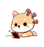 柴犬ベビーの株探検記 (漢字) Ver6（個別スタンプ：18）