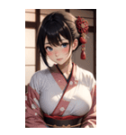 着物美女写真（個別スタンプ：2）