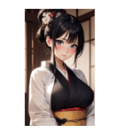着物美女写真（個別スタンプ：4）