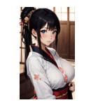 着物美女写真（個別スタンプ：5）