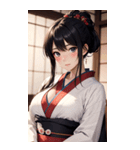 着物美女写真（個別スタンプ：15）