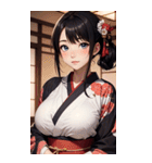 着物美女写真（個別スタンプ：17）