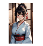 着物美女写真（個別スタンプ：18）