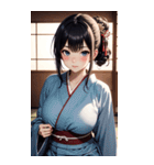 着物美女写真（個別スタンプ：22）