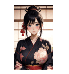 着物美女写真（個別スタンプ：27）