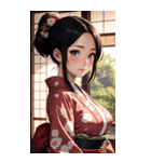 着物美女写真（個別スタンプ：35）