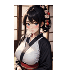 着物美女写真（個別スタンプ：36）