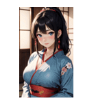着物美女写真（個別スタンプ：40）