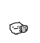 しろガムねこ（個別スタンプ：3）