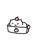 しろガムねこ（個別スタンプ：5）