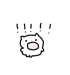 しろガムねこ（個別スタンプ：16）