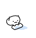 しろガムねこ（個別スタンプ：17）