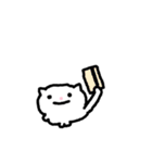 しろガムねこ（個別スタンプ：18）