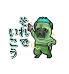 動くフラン犬（個別スタンプ：12）