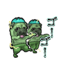 動くフラン犬（個別スタンプ：21）