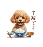 トイプードルとお米（個別スタンプ：31）