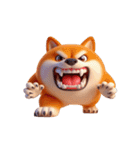 まんまる柴犬・おもしろ表情（個別スタンプ：2）