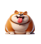 まんまる柴犬・おもしろ表情（個別スタンプ：6）