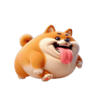 まんまる柴犬・おもしろ表情（個別スタンプ：9）