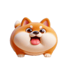 まんまる柴犬・おもしろ表情（個別スタンプ：12）