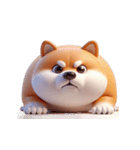 まんまる柴犬・おもしろ表情（個別スタンプ：19）