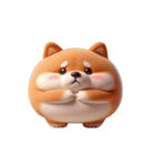 まんまる柴犬・おもしろ表情（個別スタンプ：21）