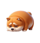 まんまる柴犬・おもしろ表情（個別スタンプ：22）