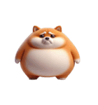 まんまる柴犬・おもしろ表情（個別スタンプ：25）