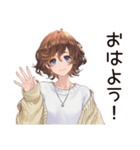 親友女子の絆スタンプ（個別スタンプ：3）