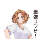 親友女子の絆スタンプ（個別スタンプ：16）