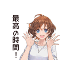 親友女子の絆スタンプ（個別スタンプ：19）