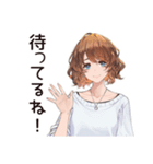 親友女子の絆スタンプ（個別スタンプ：34）