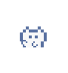 動くドットねこ！！2-1 白猫（個別スタンプ：6）