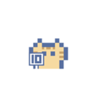 動くドットねこ！！2-1 茶トラ猫（個別スタンプ：8）