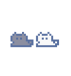 動くドットねこ！！2-1 ハチワレ（個別スタンプ：23）