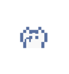 動くドットねこ！！2-2 白猫（個別スタンプ：2）