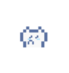 動くドットねこ！！2-2 白猫（個別スタンプ：5）
