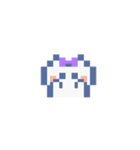 動くドットねこ！！2-2 白猫（個別スタンプ：12）