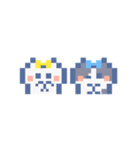 動くドットねこ！！2-2 ハチワレ（個別スタンプ：23）