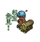 動くガイコツ船長（個別スタンプ：19）