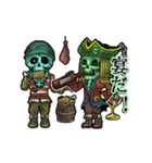 動くガイコツ船長（個別スタンプ：21）