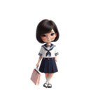 メガネをかけたかわいい女の子 （NT） v.1（個別スタンプ：22）