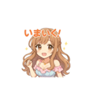 ゆるふわ癒し系女子マキちゃんスタンプ1（個別スタンプ：5）