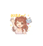 ゆるふわ癒し系女子マキちゃんスタンプ1（個別スタンプ：12）